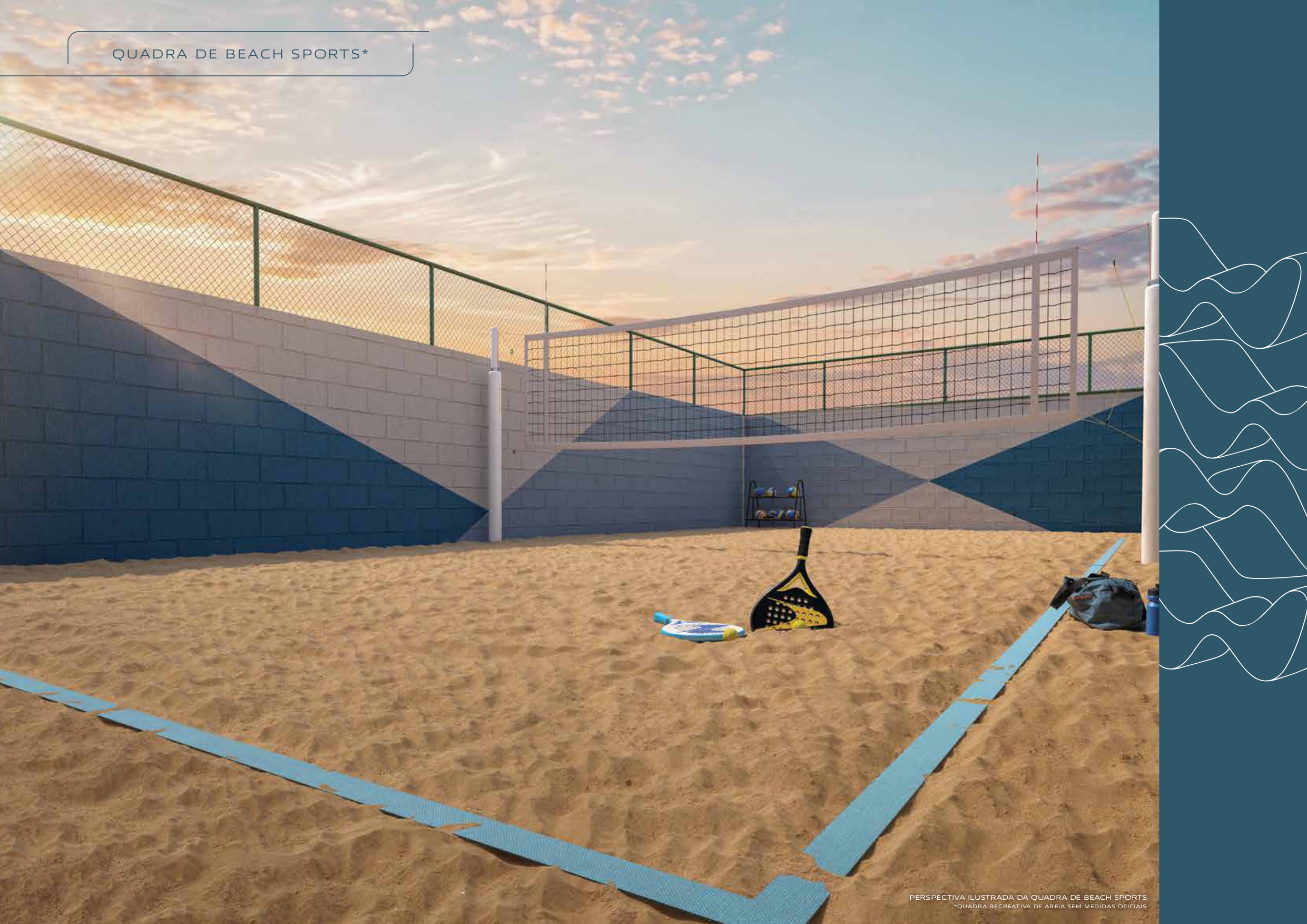 Quadra de beach sports do Well Perdizes
